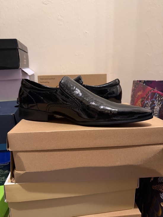 Classic Black Patent Leather Slip-On Loafers main image 12
